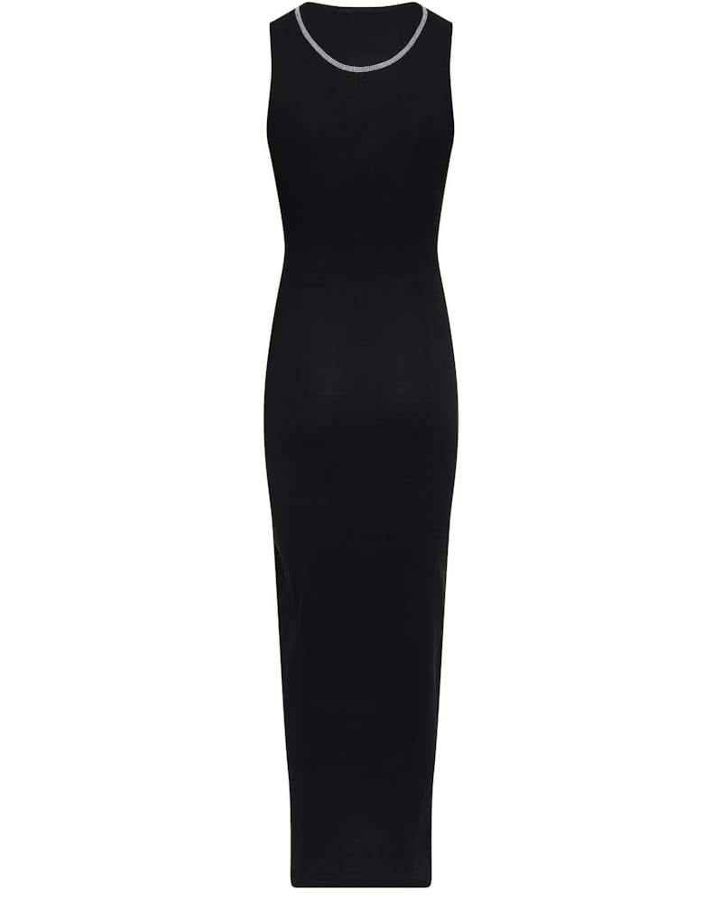 LOEWE Anagram Cotton Tank Dress Black
