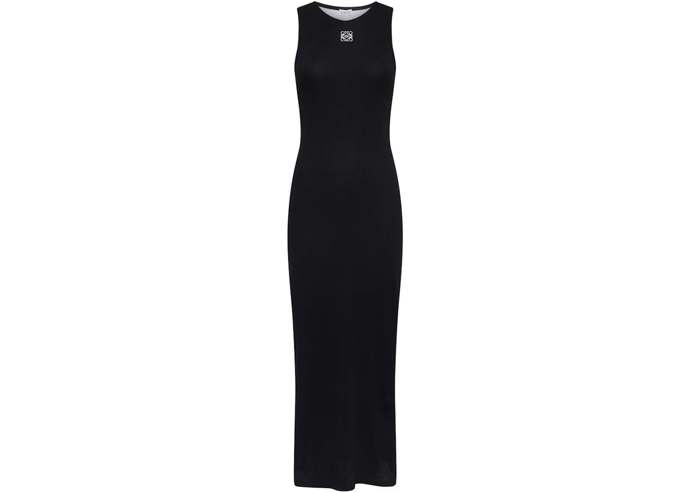 LOEWE Anagram Cotton Tank Dress Black