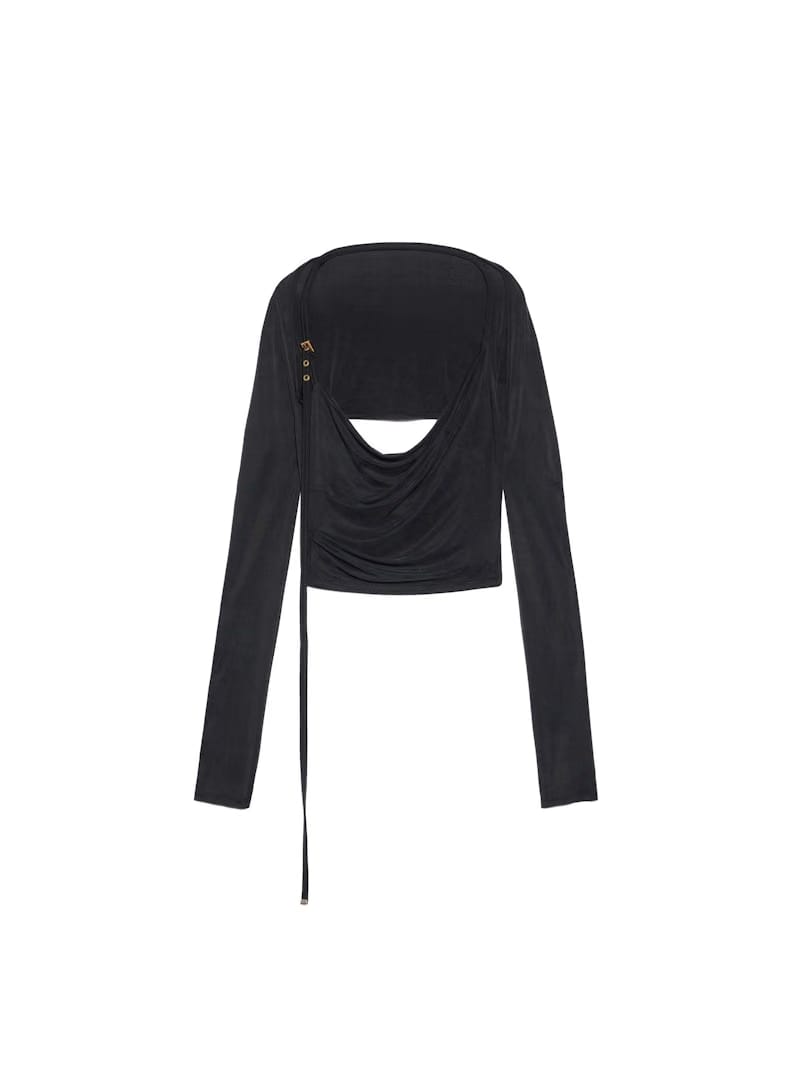 Jacquemus Le Haut Peplo Shirt Black