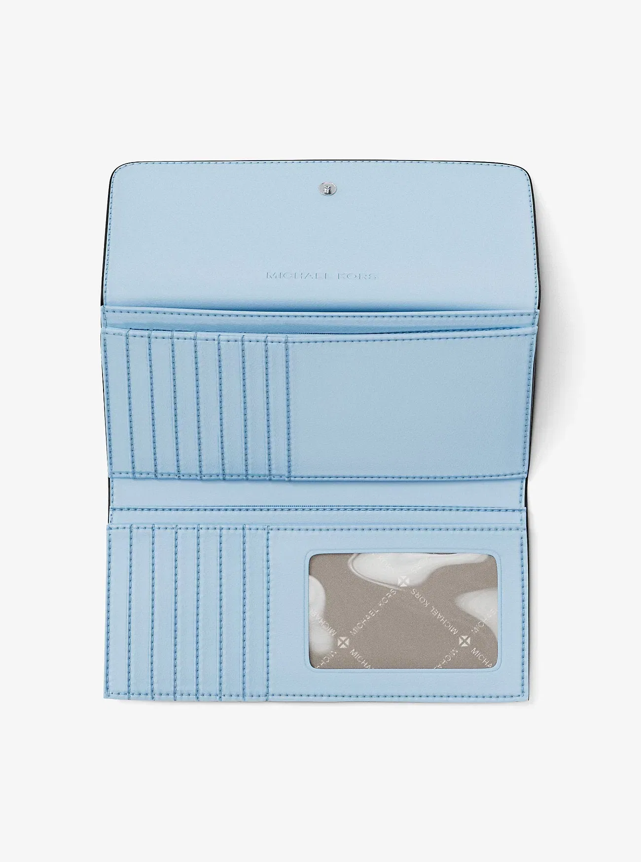 Michael Kors Jet Set Travel Signature Logo Tri-Fold Wallet Pl Ocn Mlti