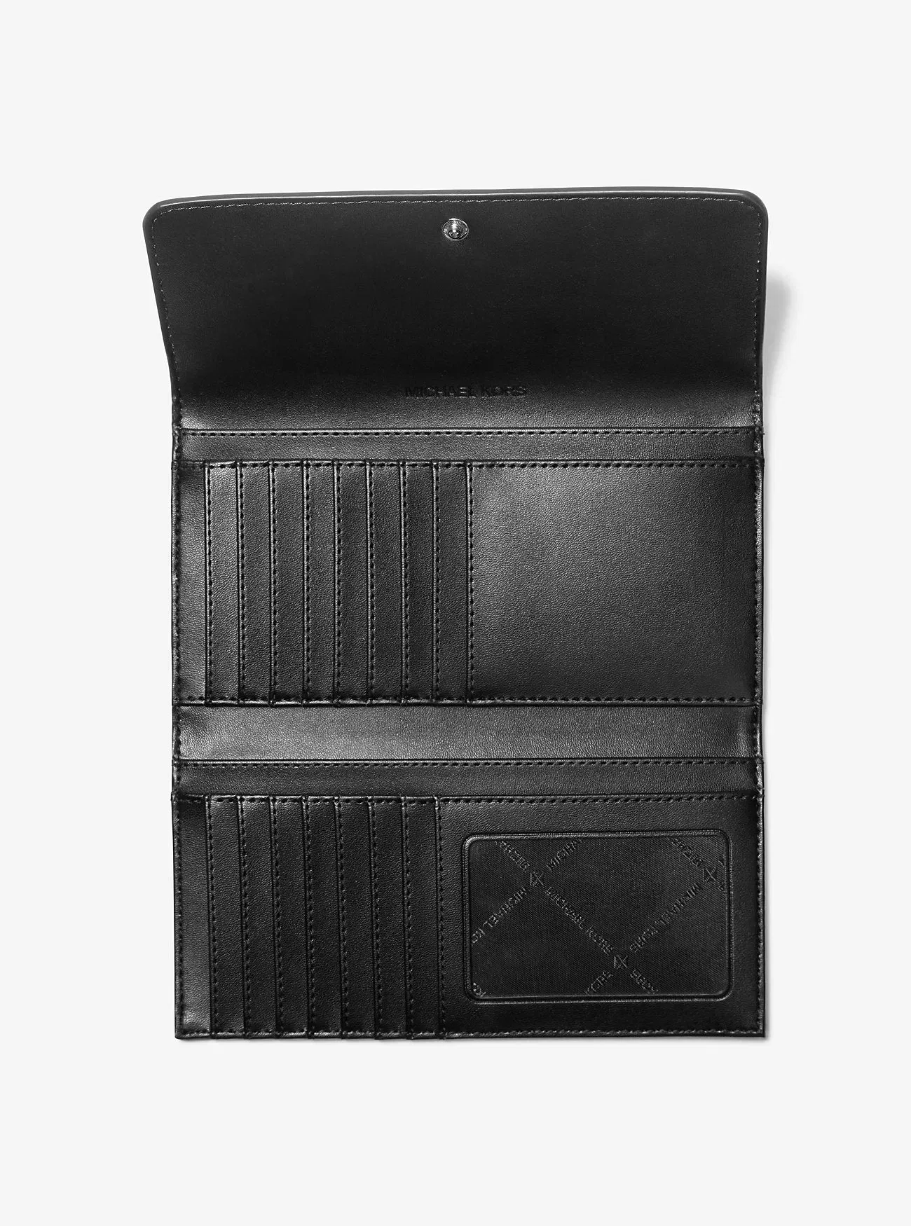 Michael Kors Jet Set Travel Signature Logo Tri-Fold Wallet Opwht Multi