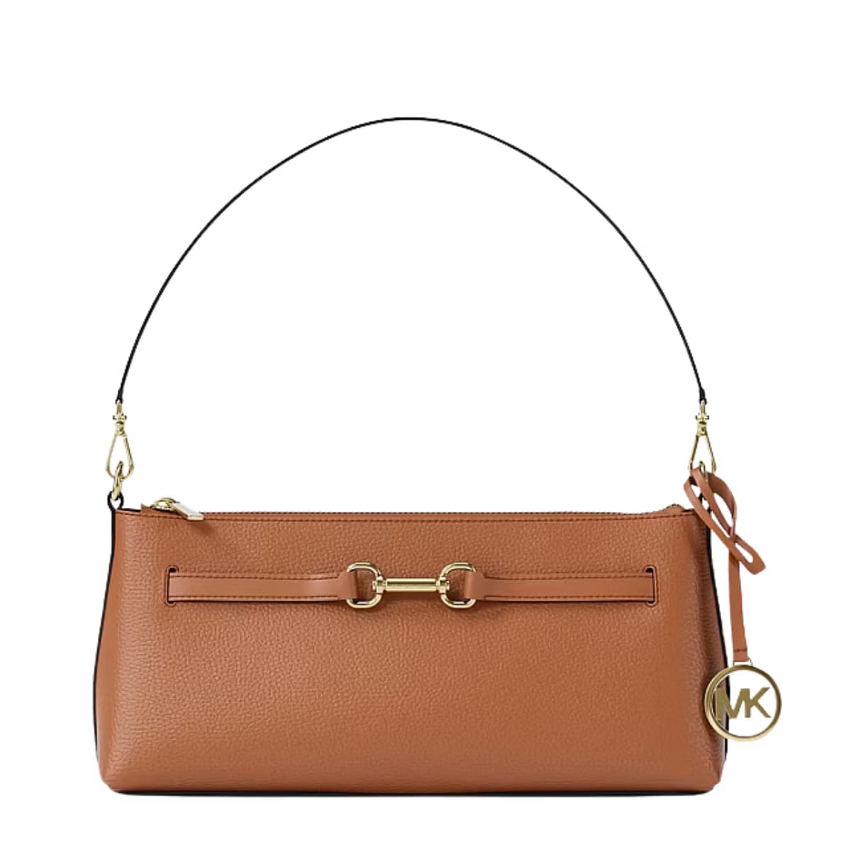 Michael Kors Carson Small Leather Convertible Crossbody Bag Luggage