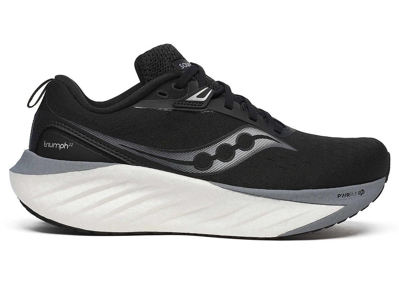 Saucony Triumph 22 Black White Womens