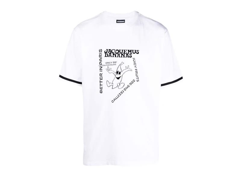 Jacquemus Le T-Shirt Banana White