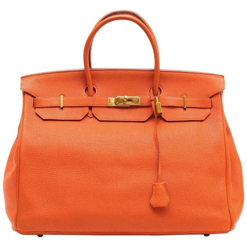 Hermes Birkin Togo 40 Gold-tone Orange