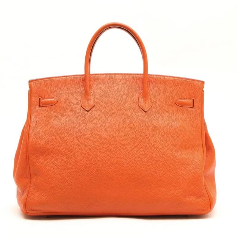 Hermes Birkin Togo 40 Gold-tone Orange