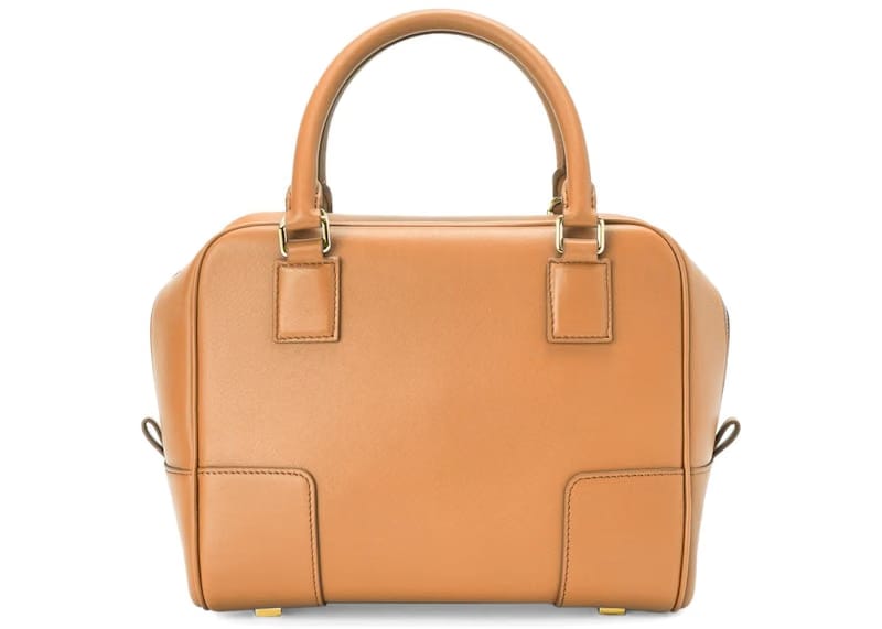 LOEWE Amazona 19 Square Bag in Nappa Calfskin Warm Desert