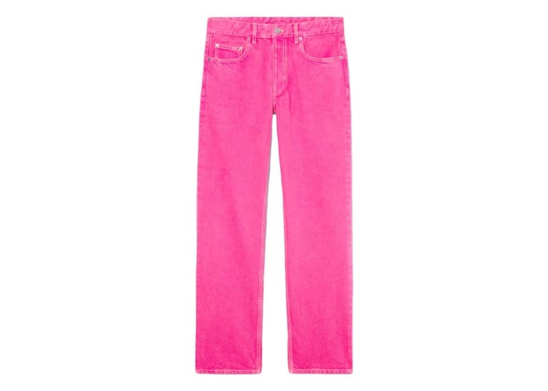 Jacquemus Le de Nimes Fresa Straight Jeans Pink
