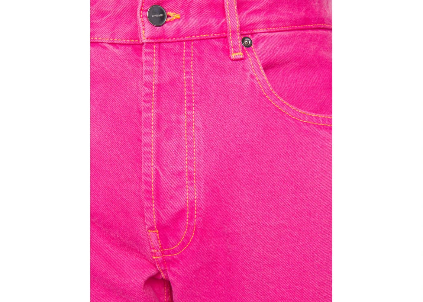 Jacquemus Le de Nimes Fresa Straight Jeans Pink