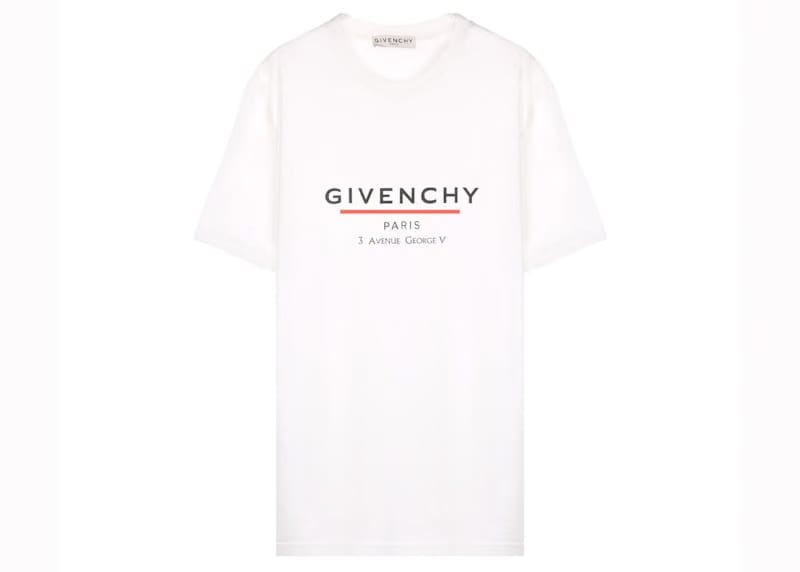 Givenchy Label Oversized T-Shirt White