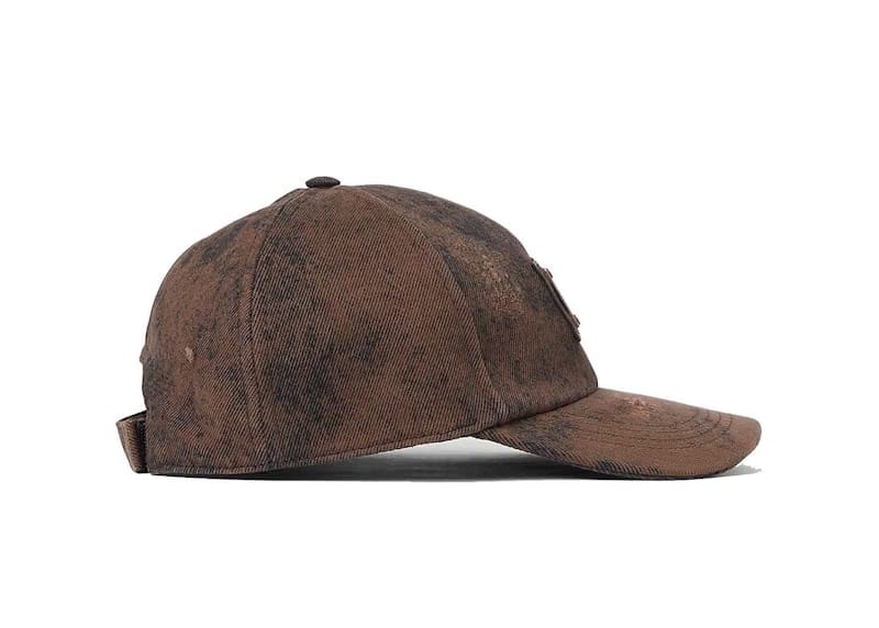 Dolce & Gabbana Distressed Logo Plaque Cap Brown