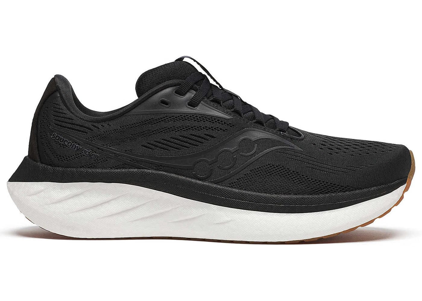 Saucony Ride 18 Black Gum Womens