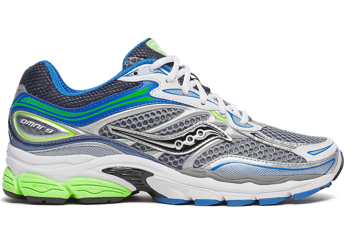 Saucony Progrid Omni 9 Grey Slime Blue