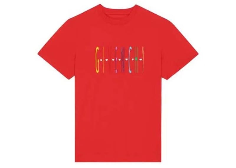Givenchy Slim Fit Logo T-Shirt Red