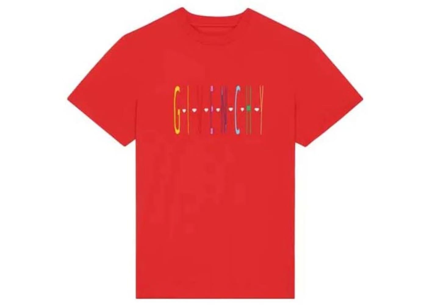 Givenchy Slim Fit Logo T-Shirt Red