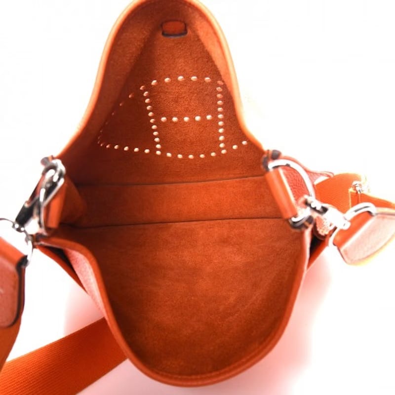 Hermes Evelyne III Taurillon Clemence PM Feu