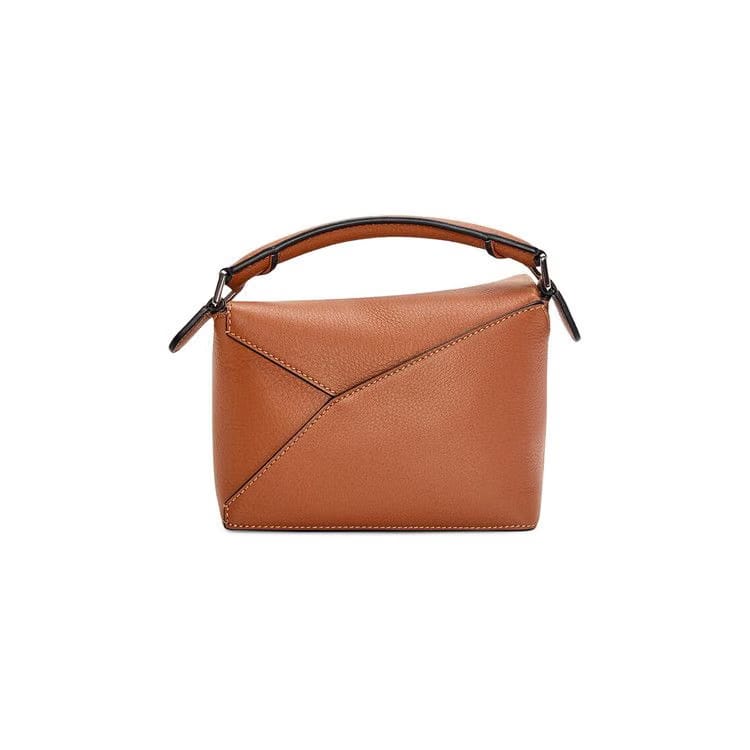 LOEWE Mini Puzzle Bag in Classic Calfskin Tan