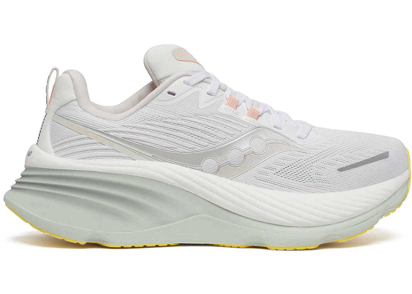 Saucony Hurricane 24 White Foam Womens