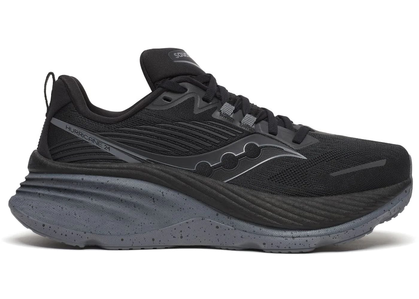Saucony Hurricane 24 Black Shadow Womens