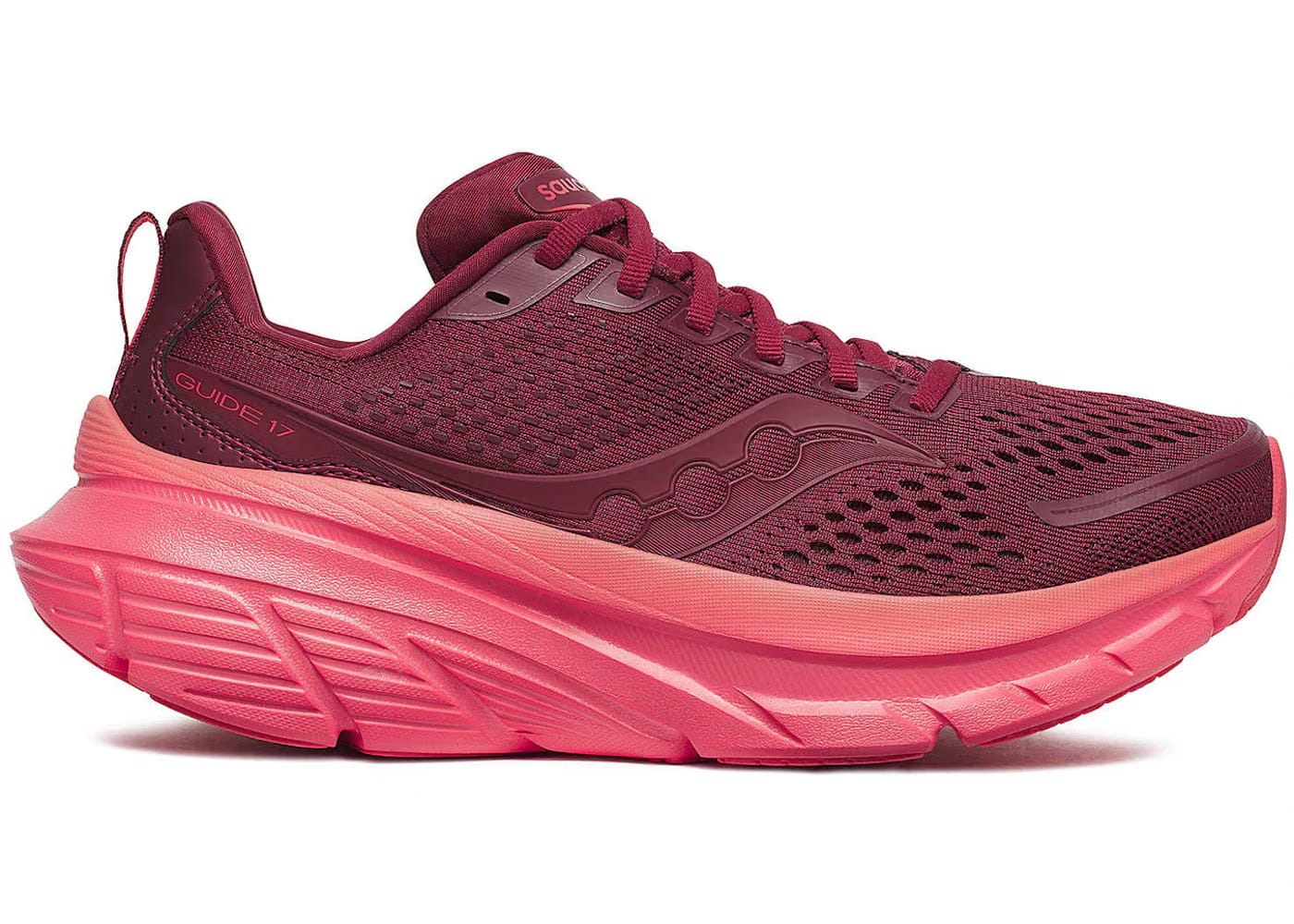 Saucony Guide 17 Currant Cayenne Womens
