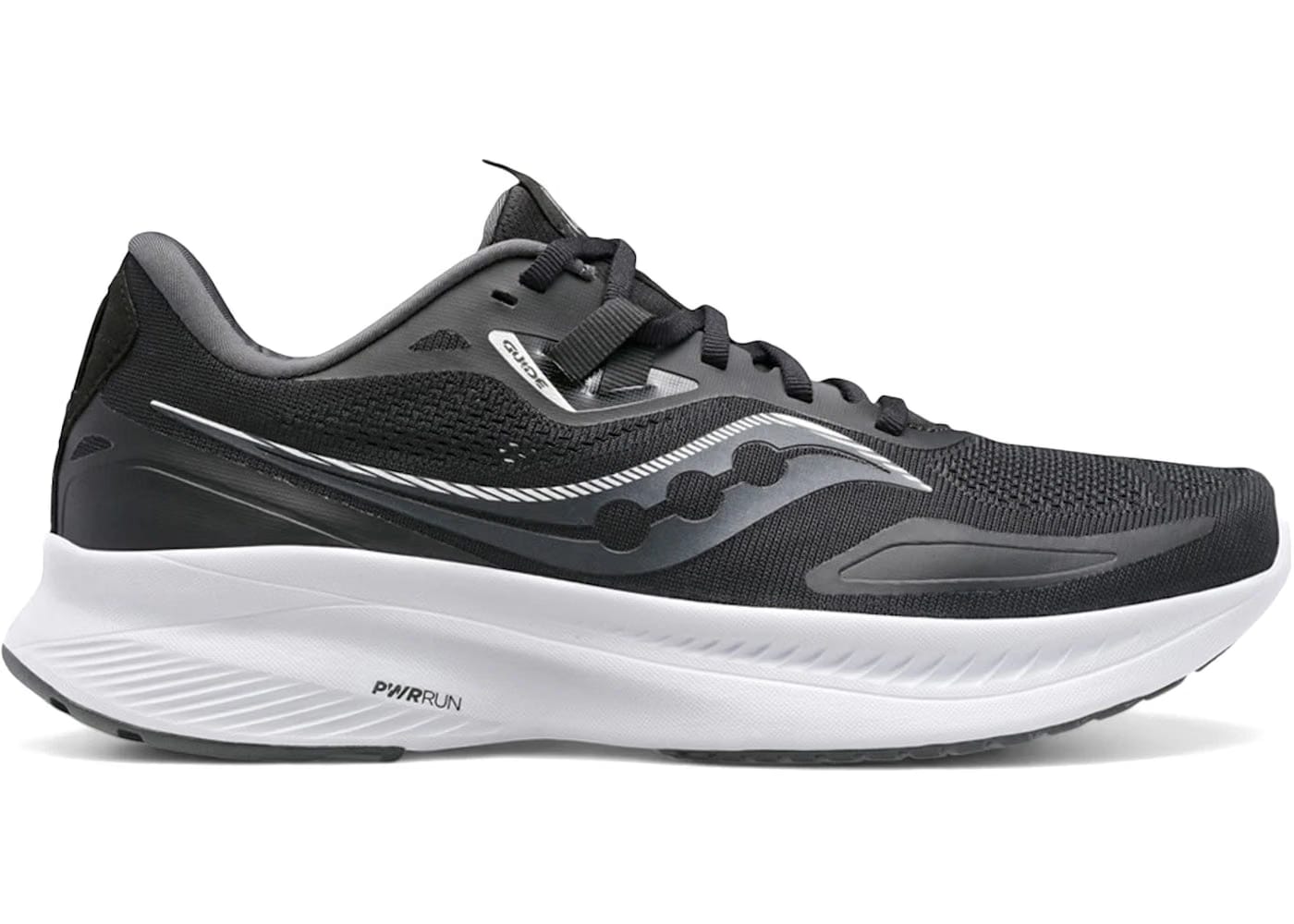 Saucony Guide 15 Black White Womens