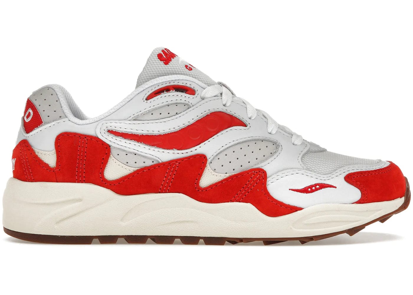 Saucony Grid Shadow 2 Ivy Prep White Red