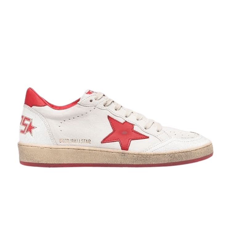 Golden Goose Wmns Ball Star 'White Red'