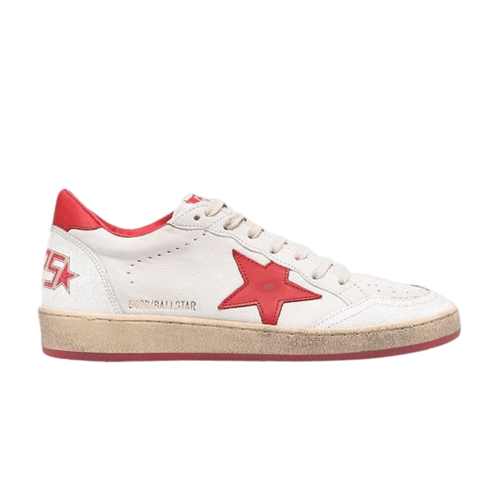 Golden Goose Wmns Ball Star 'White Red'