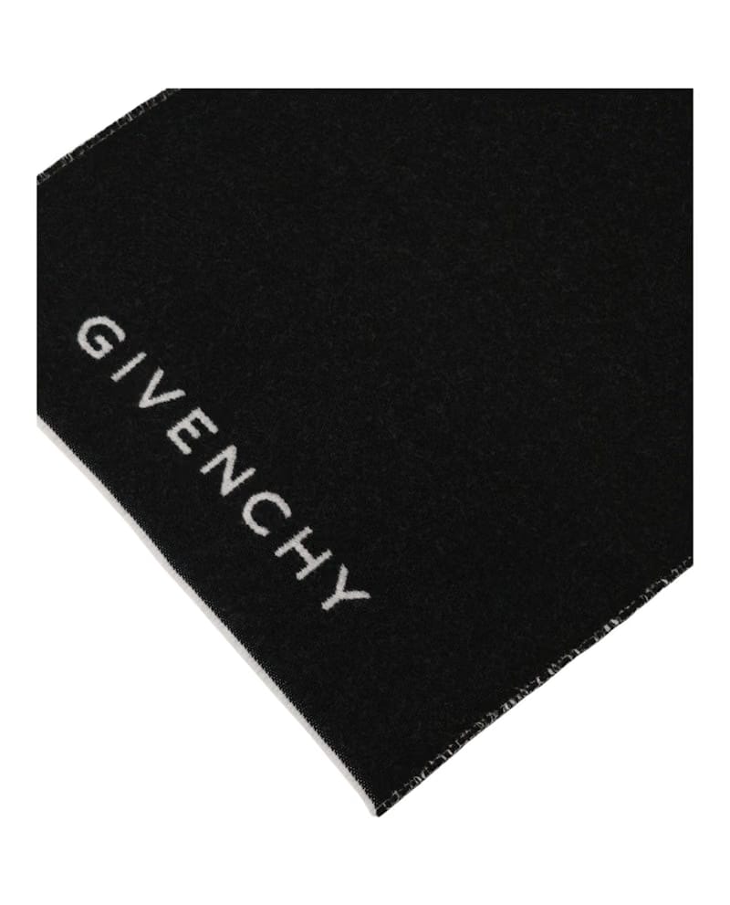 Givenchy Reversible 4G Stars Scarf Black White