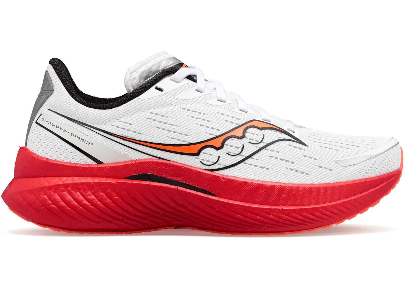Saucony Endorphin Speed 3 White Black Red Womens