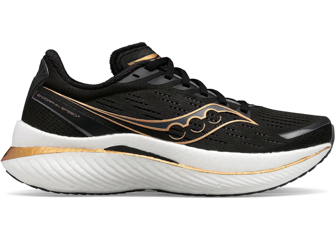Saucony Endorphin Speed 3 Black Goldstruck Womens