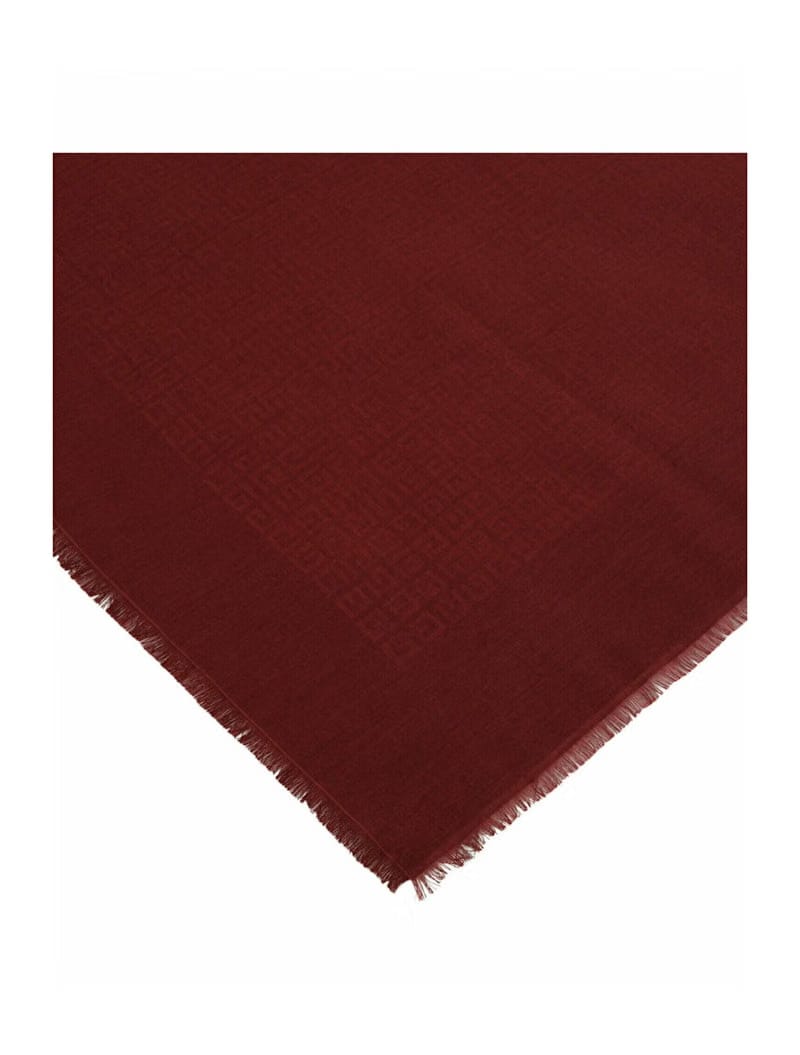 Givenchy Oversized 4G Logo Scarf Oxblood Red