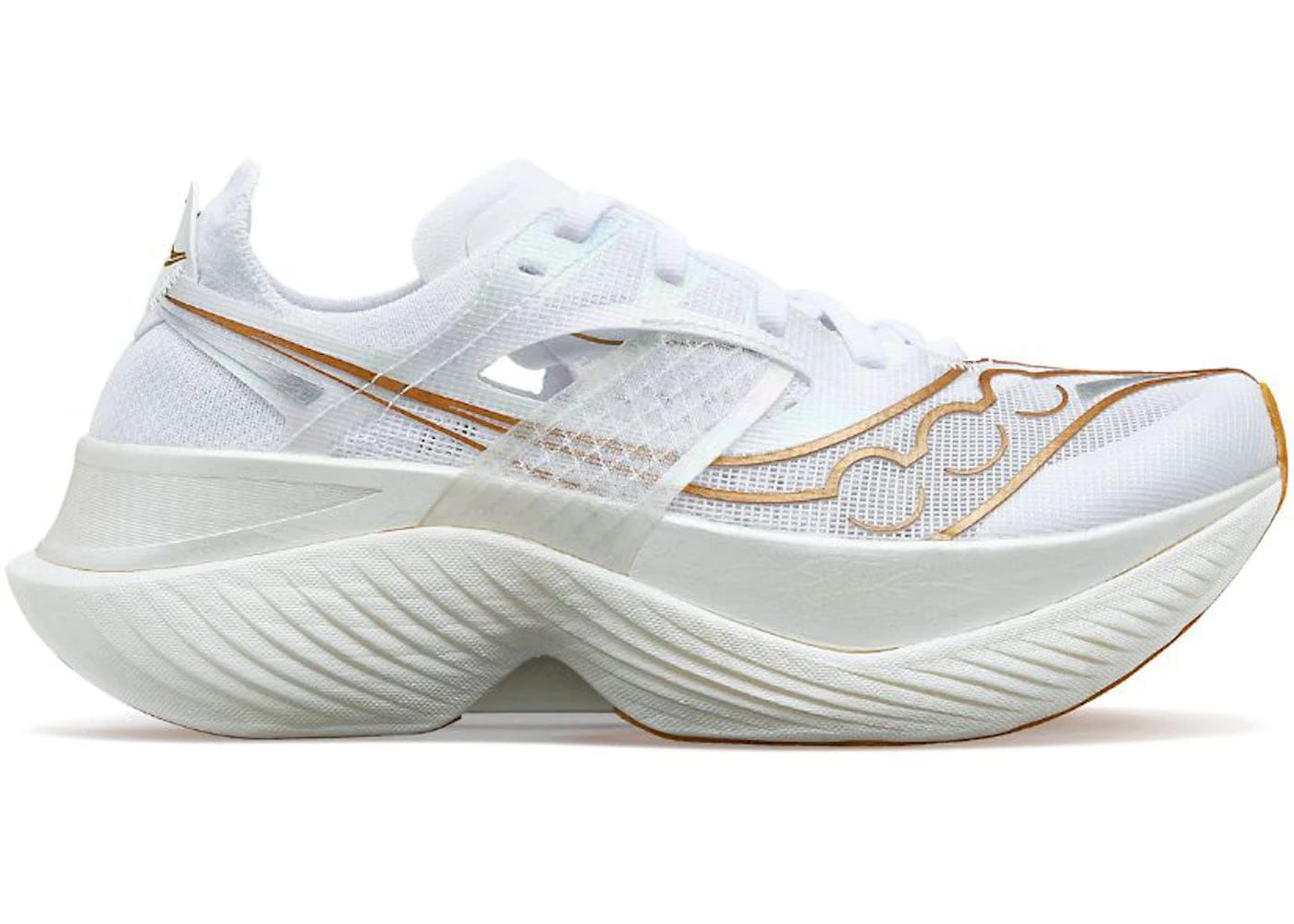 Saucony Endorphin Elite White Gold Womens
