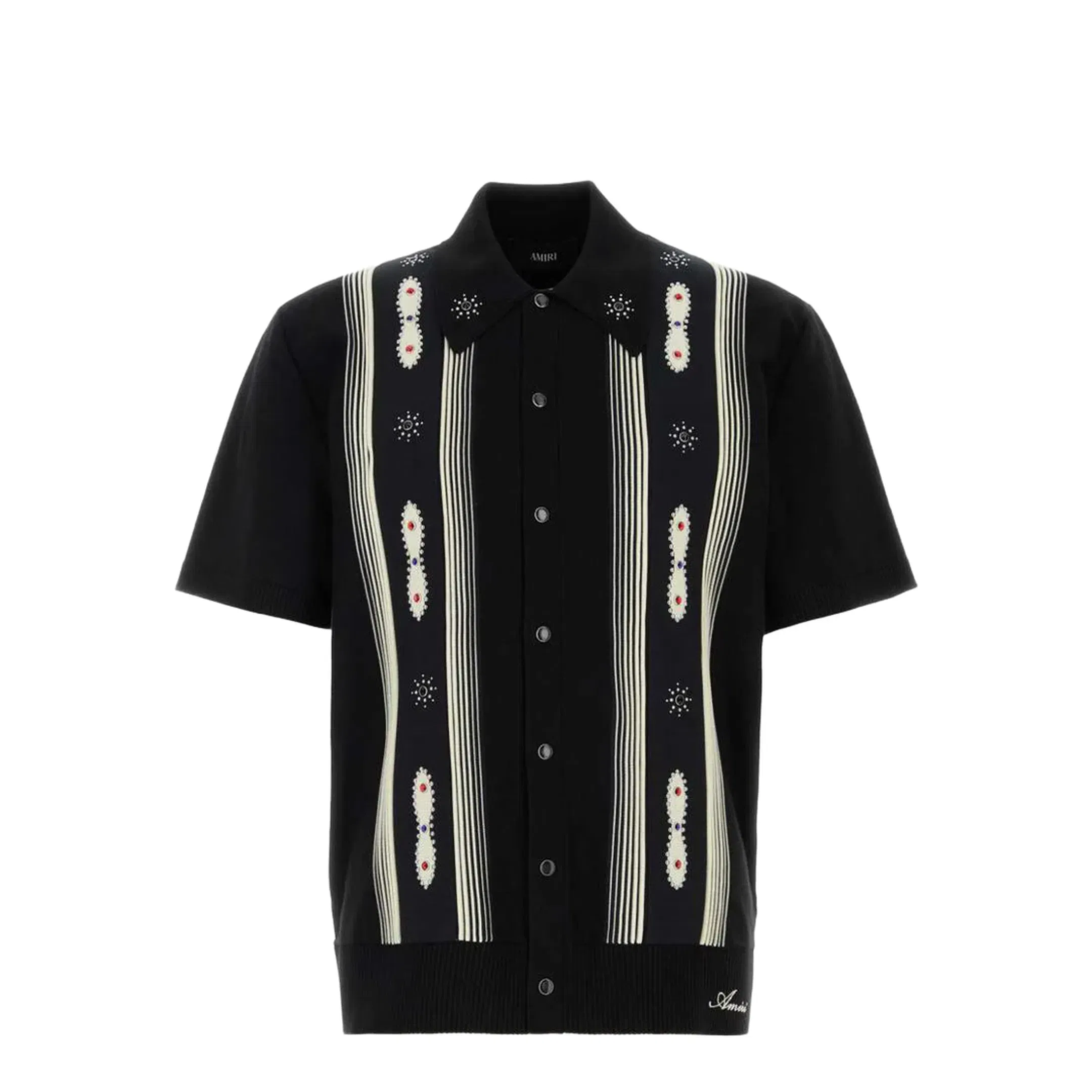 Black Wool Blend Shirt