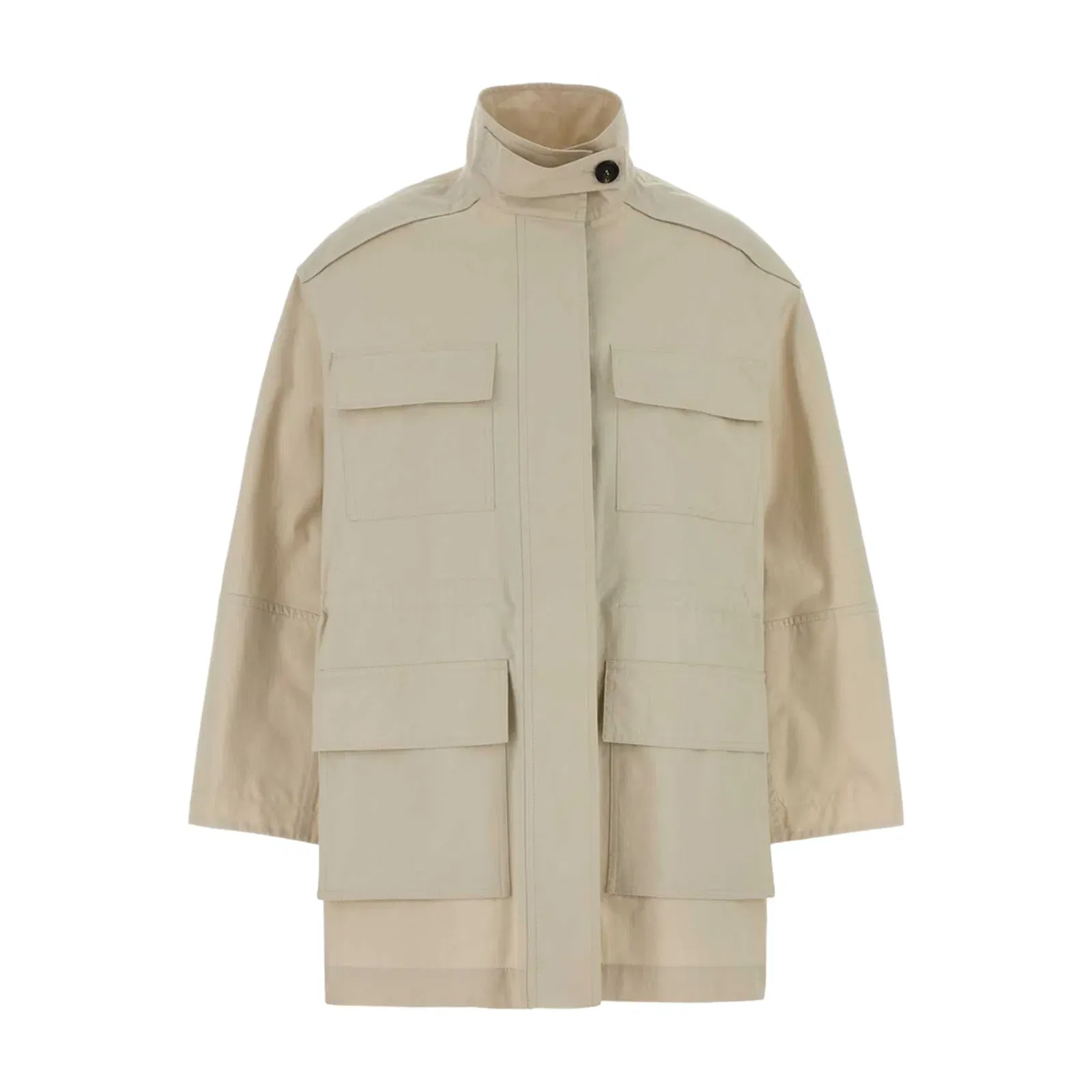 Sand Cotton Blend Jacket