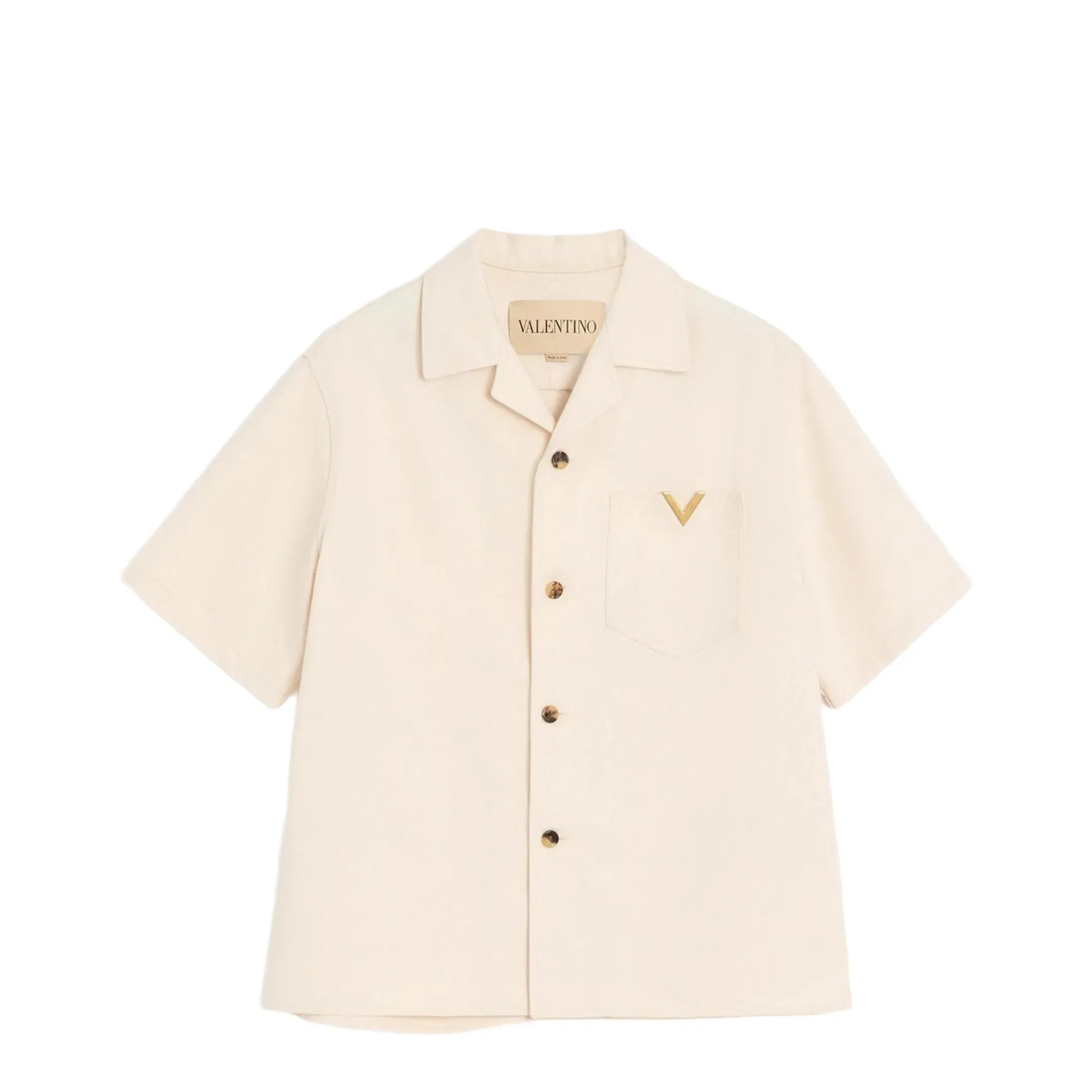 Men's Bowling Shirt Beige