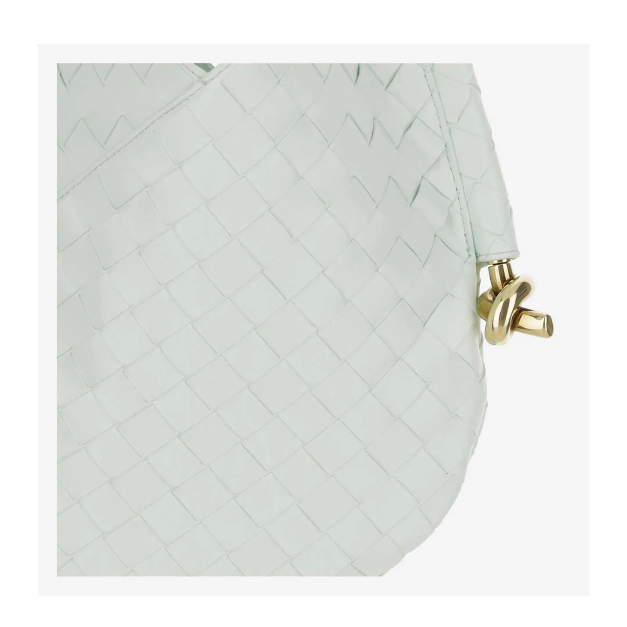 Small Solstice Leather Shoulder Bag - Light Green