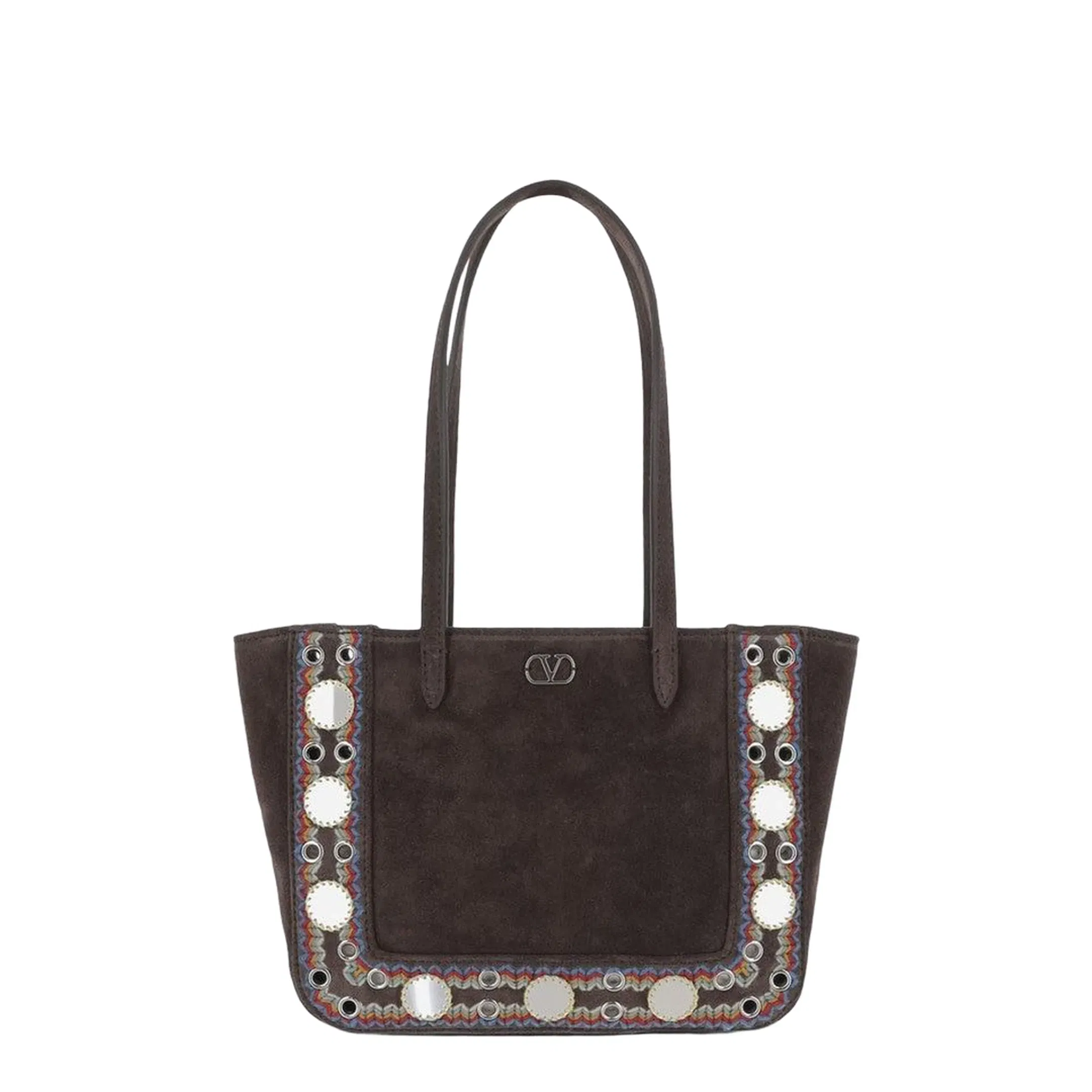 Nellcôte Mini Suede Shopping Bag - Brown