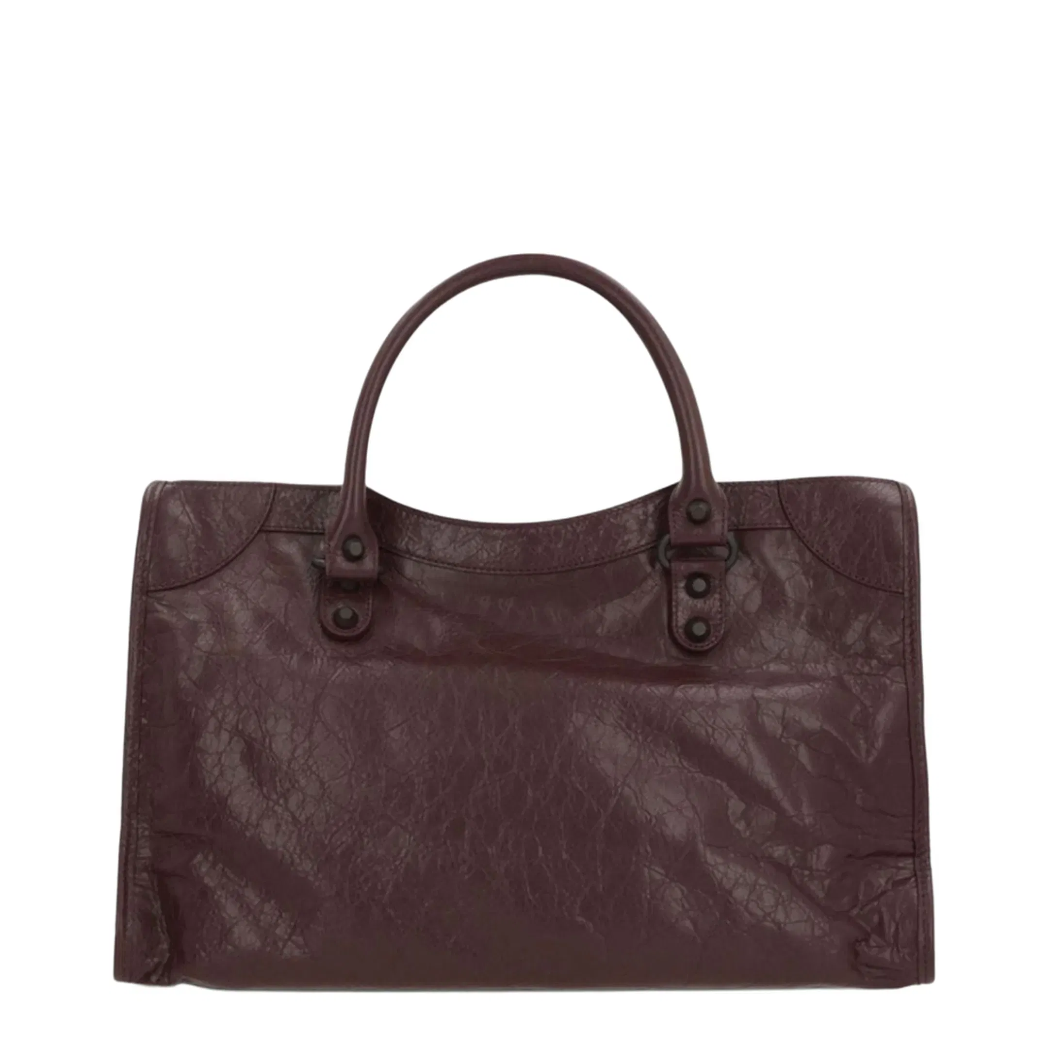 Le City Medium Arena Storico Lambskin Shoulder Bag - Dark Burgundy