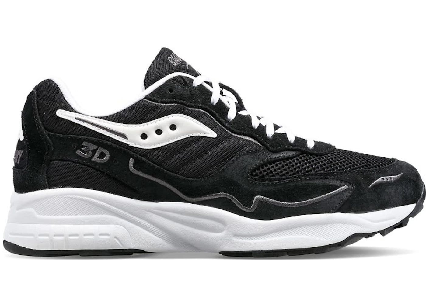 Saucony 3D Grid Hurricane Black White