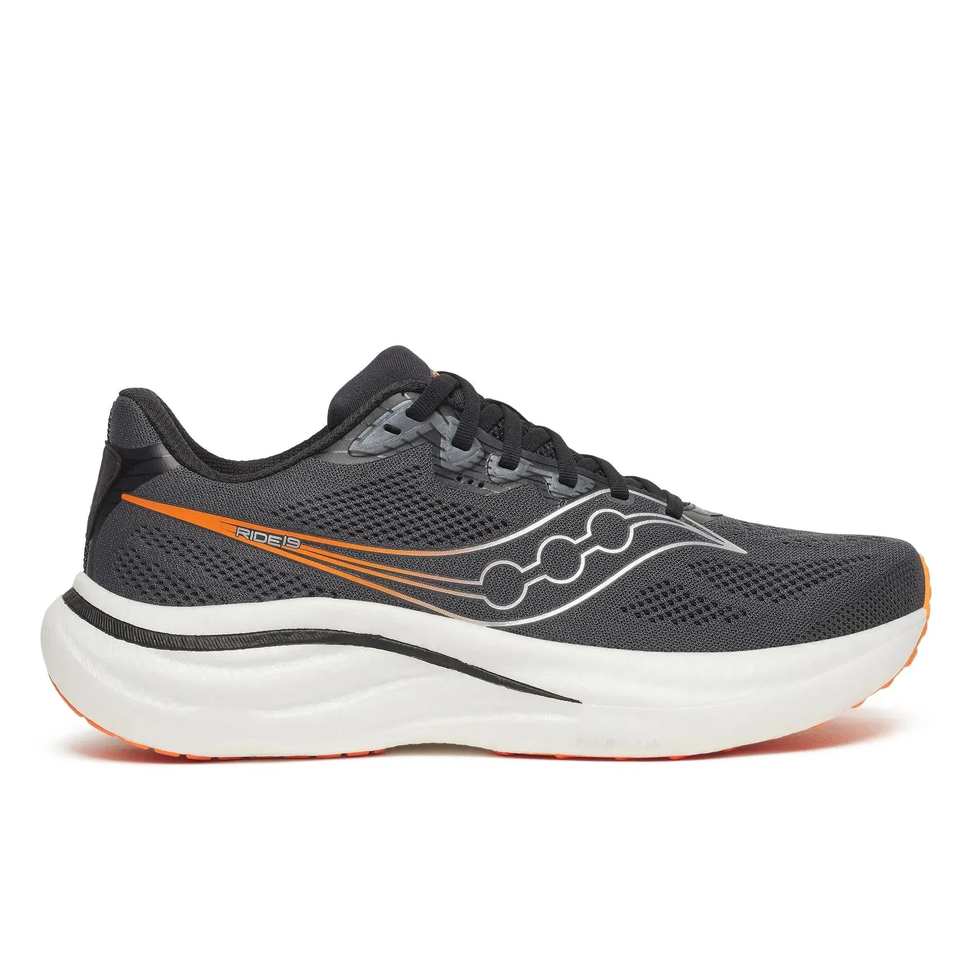 Saucony Men's Ride 19 Shadow Black