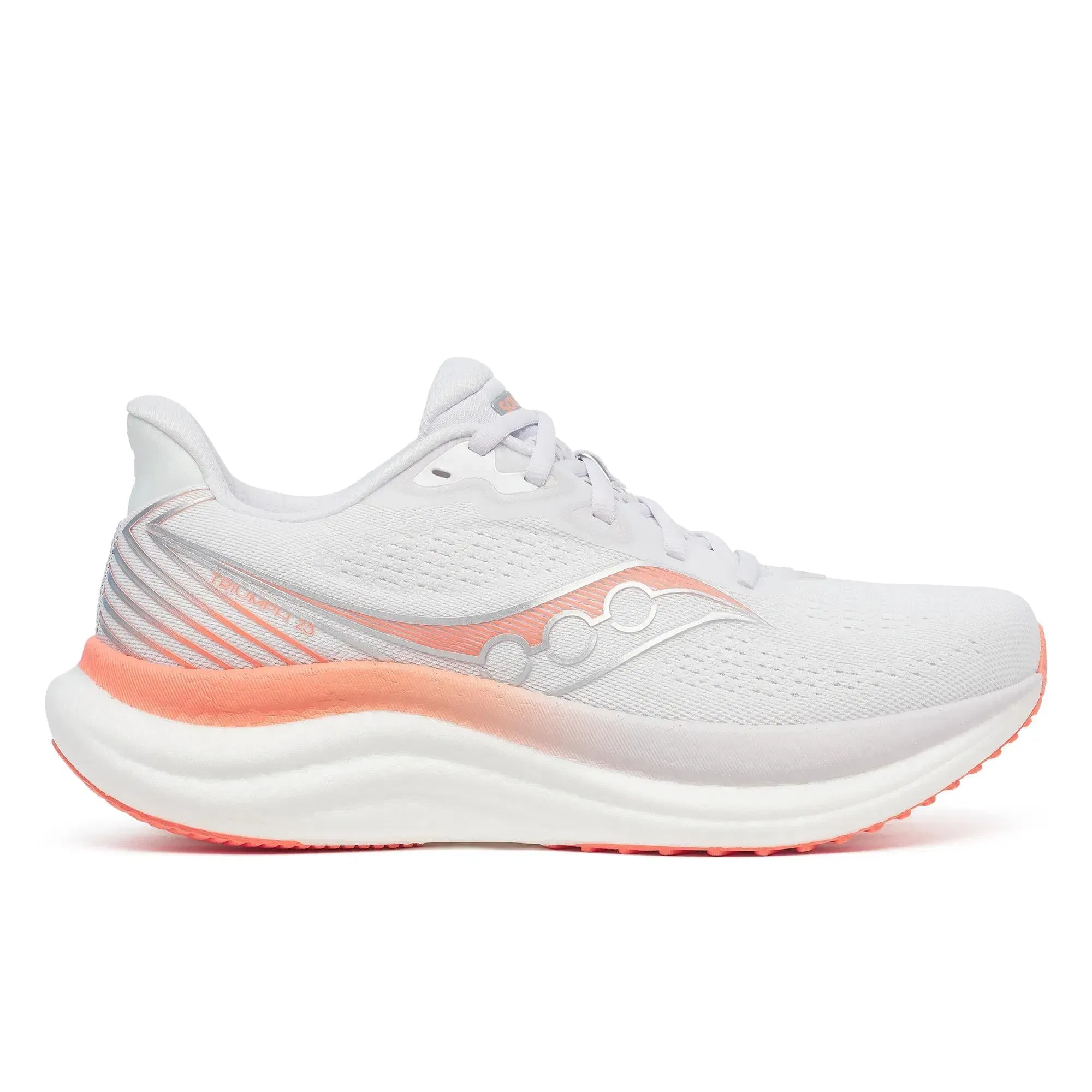 Saucony Women's Triumph 23 Wide White Wistful