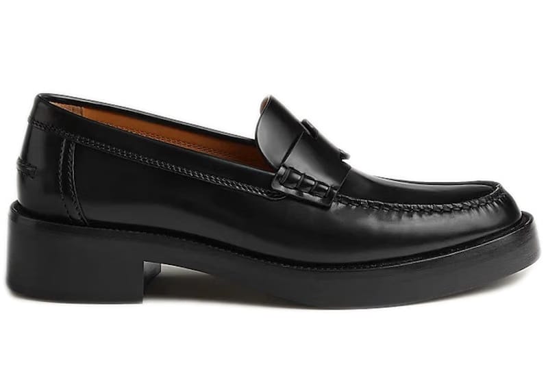 Hermes Hour Loafer Noir Calfskin Leather