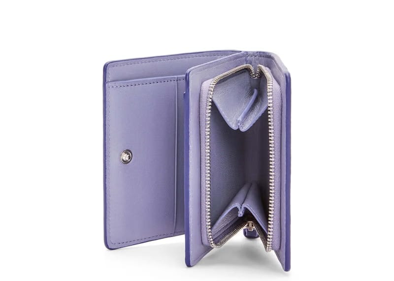 LOEWE x Howls Calcifer Compact Zip Wallet In Classic Calfskin Marine