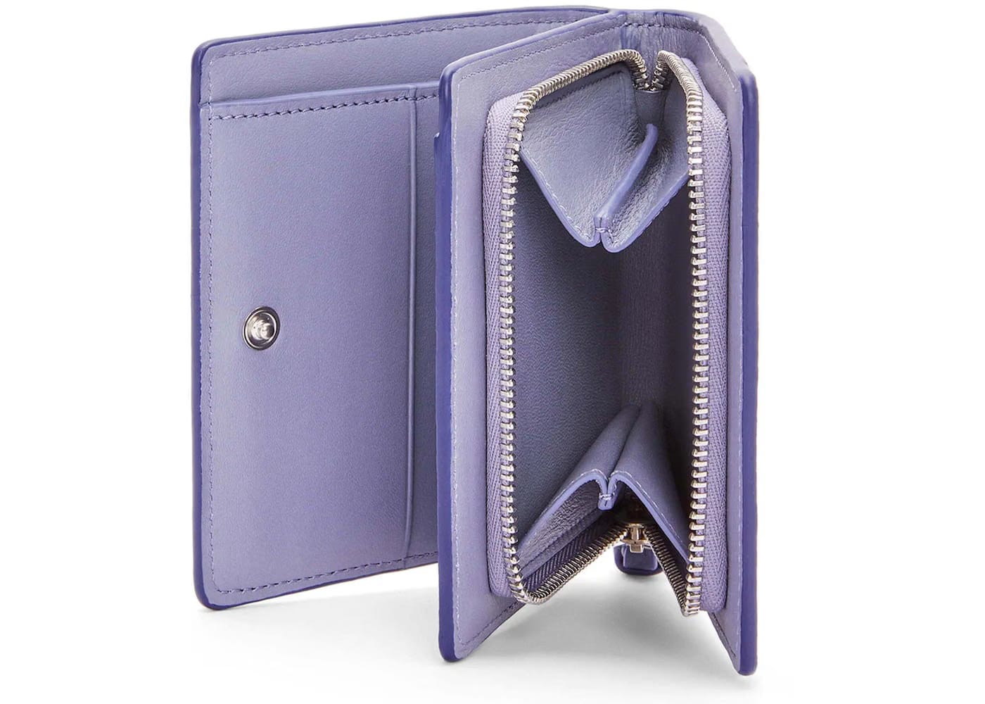 LOEWE x Howls Calcifer Compact Zip Wallet In Classic Calfskin Marine