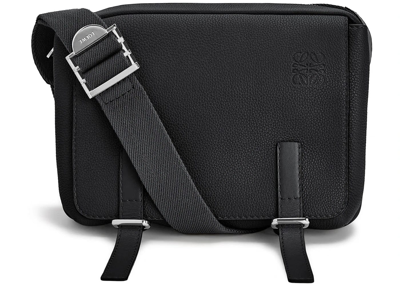 LOEWE XS Military Messenger Bag Black