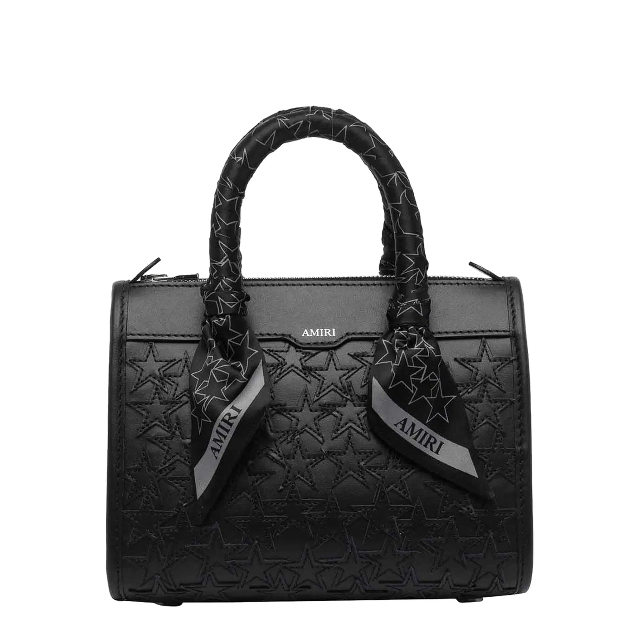 Stars Micro Triangle Bag Small Calf Leather Top-Handle Bag - Black