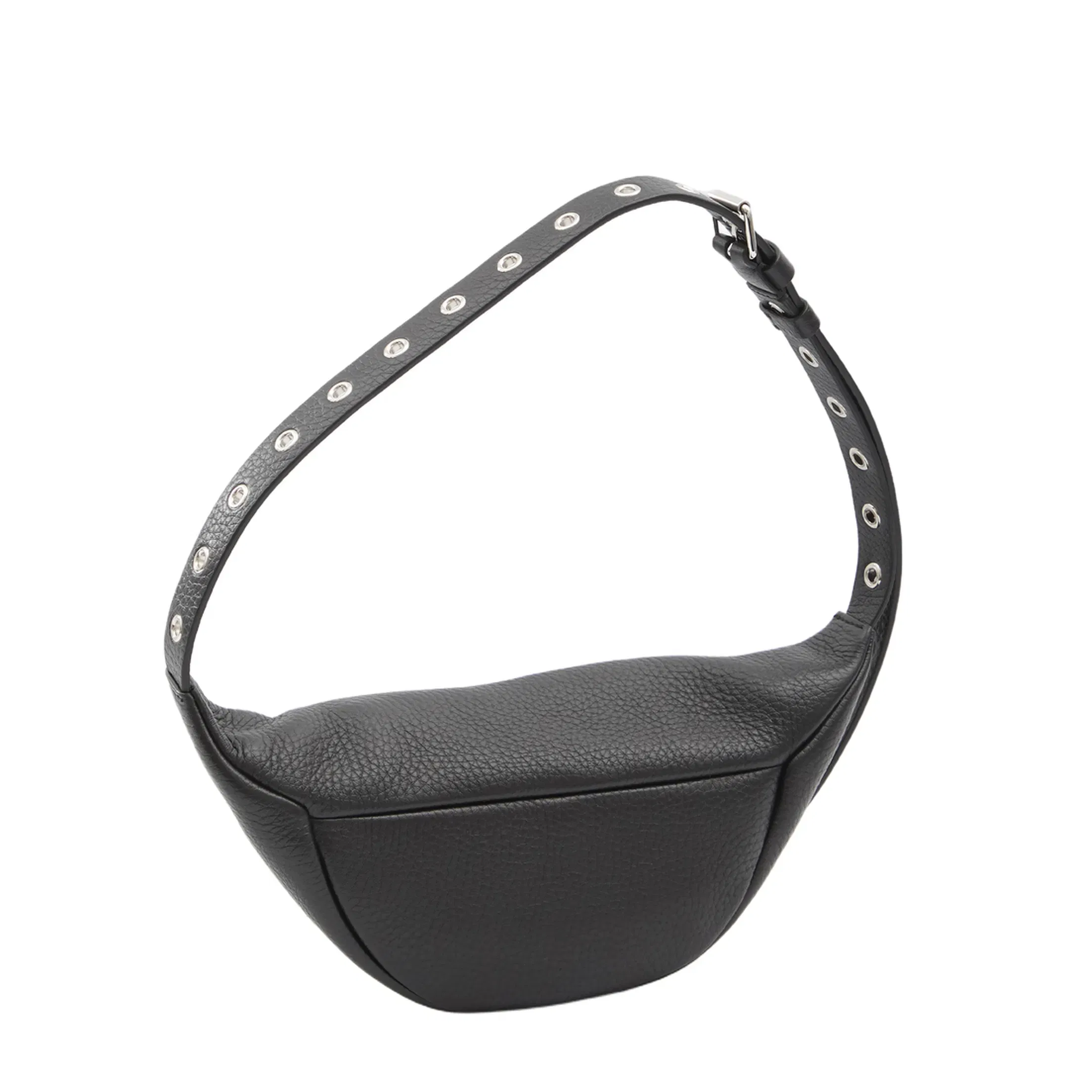 Nellcôte Studded Grainy Calfskin Belt Bag - Black