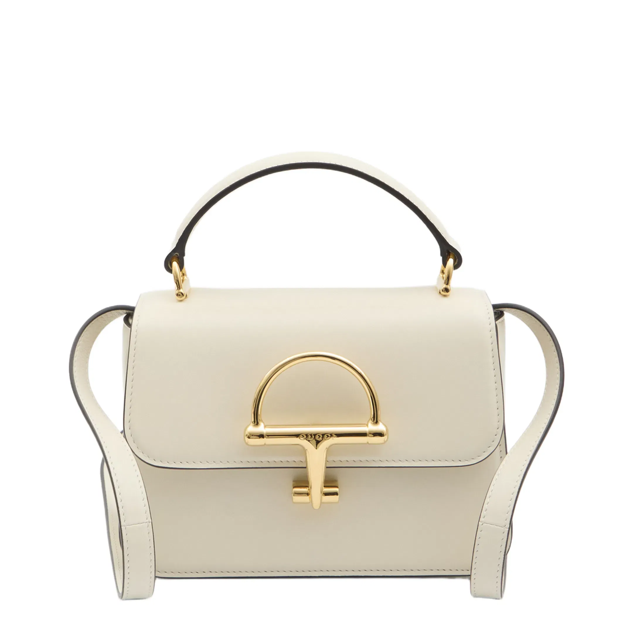 Siena Small Calfskin Top Handle Bag - Ivory