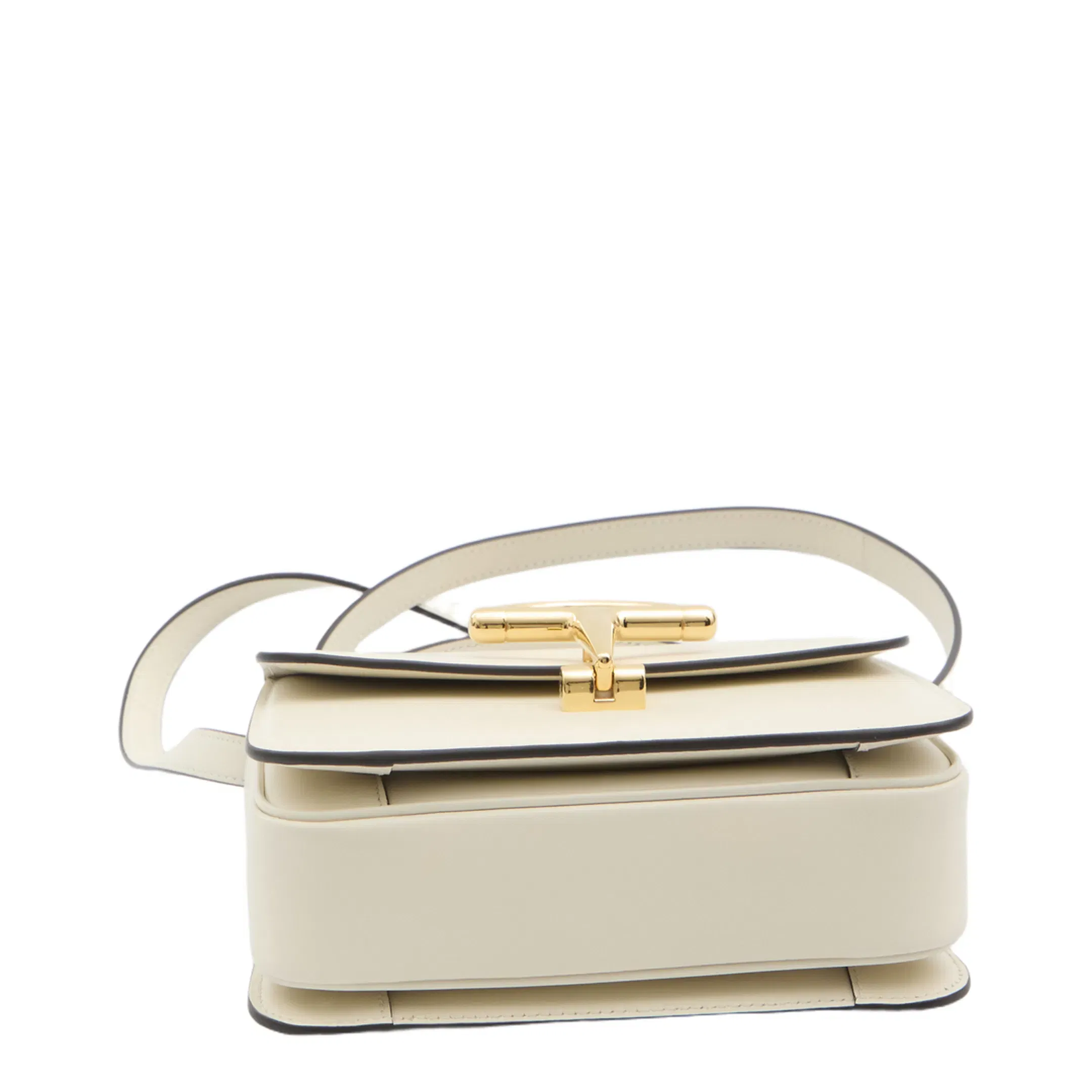 Siena Small Calfskin Top Handle Bag - Ivory